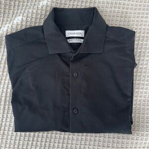 Men’s Calvin Klein Black Dress Shirt